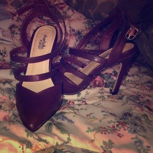 Burgundy heels